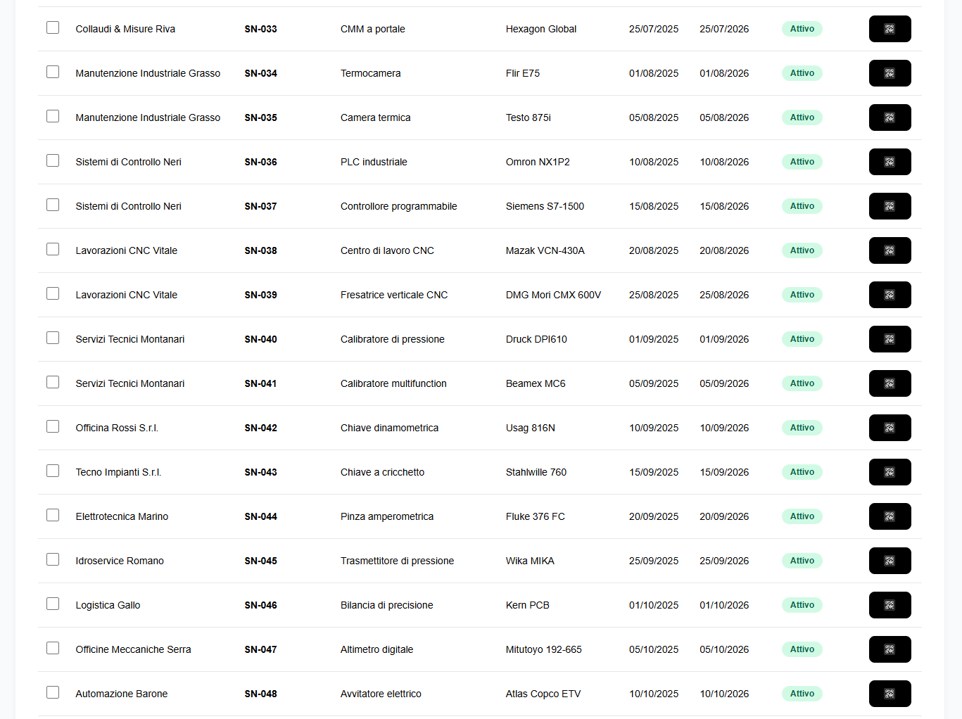 Lista certificati — pagina 3